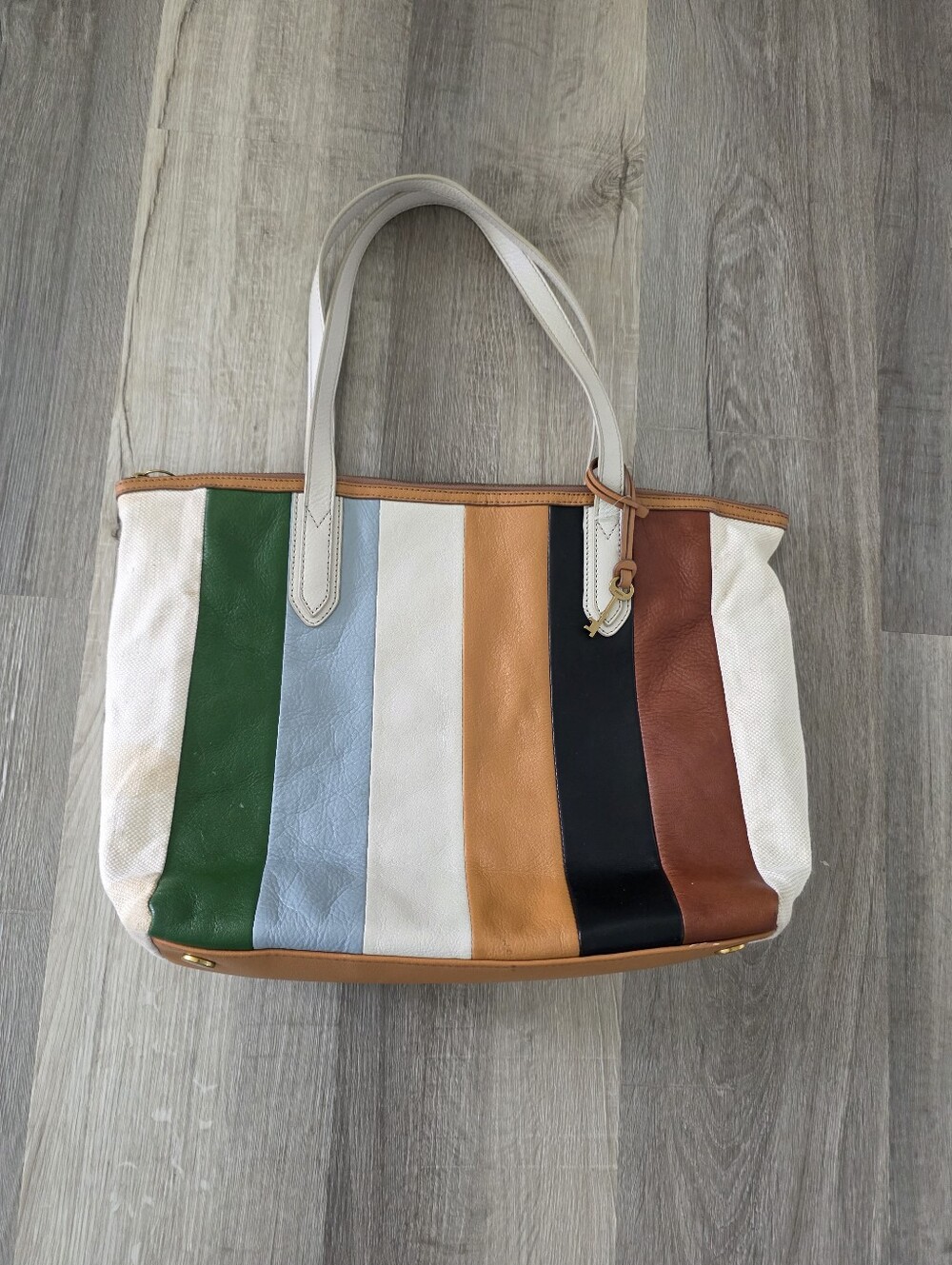 Fossil Women's Multcolors Leather/ Textile Shoulder/ HandBag